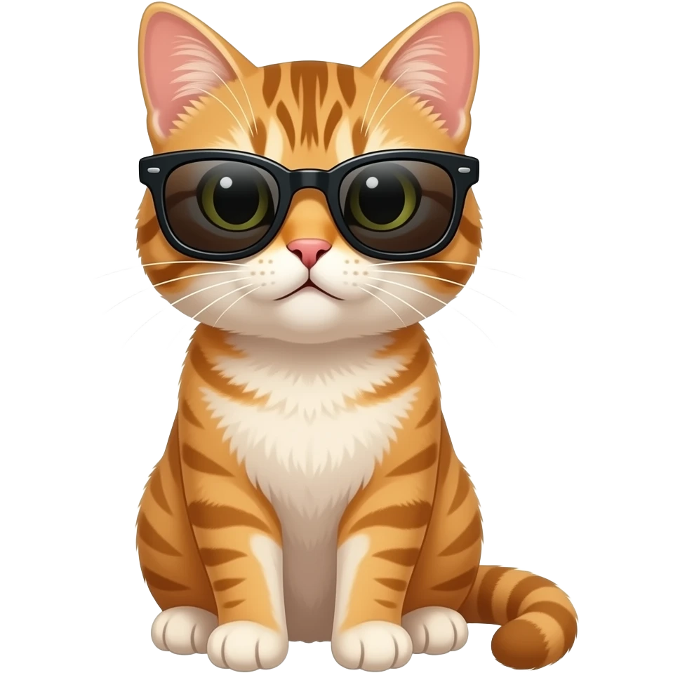 Cat wearing sunglasses emoji