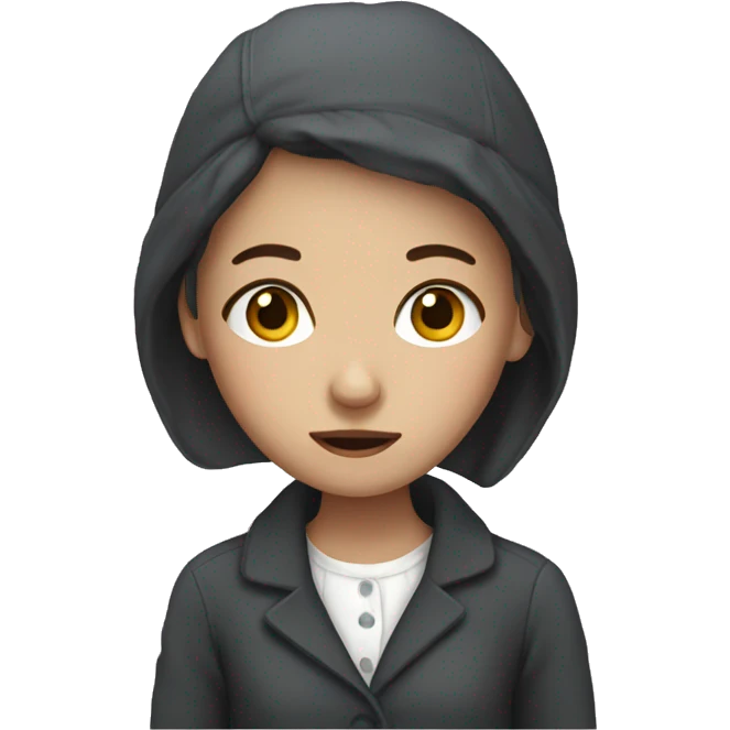 French girl sick emoji