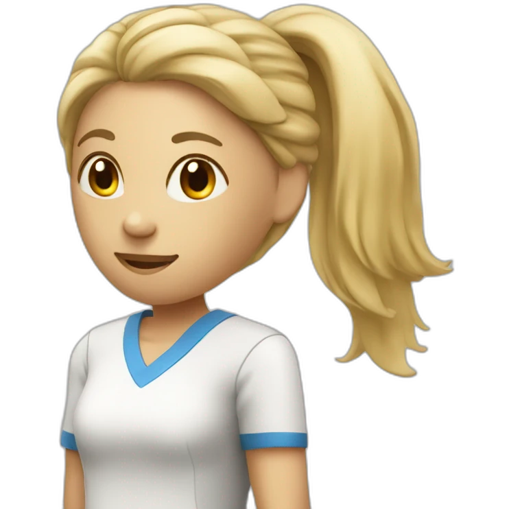 Female fisiotherapist tennis player emoji