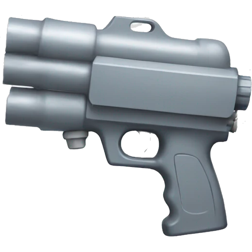 grey water gun emoji