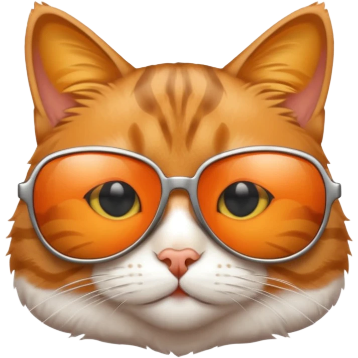 Cat wearing sunglasses emoji