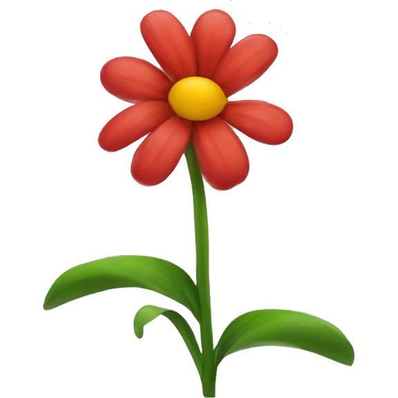 jengibre rojo flower emoji