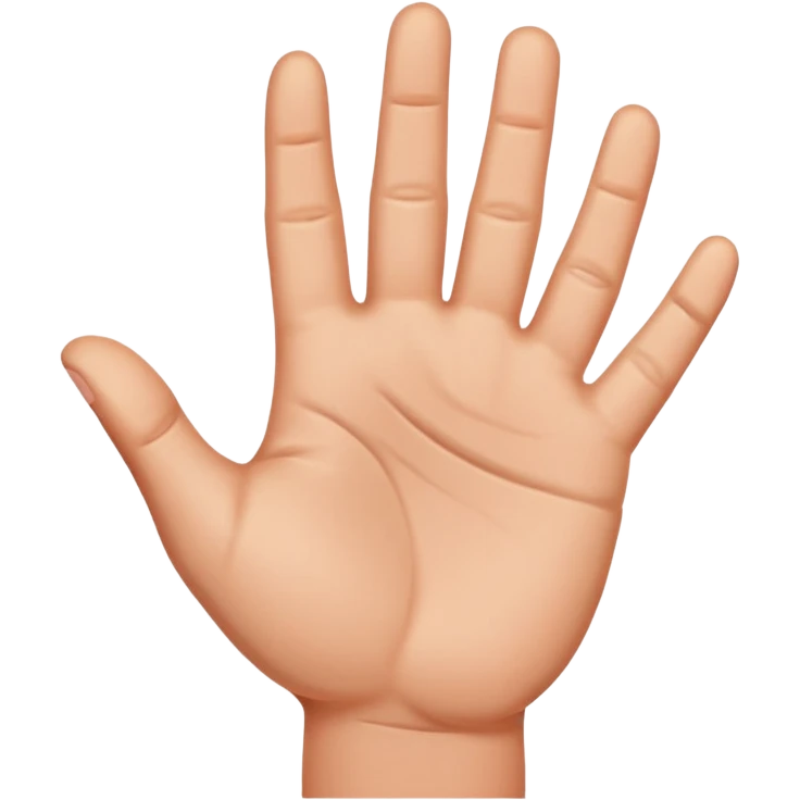 une main qui dit stop emoji
