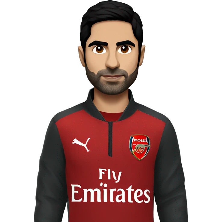Arteta in a arsenal jacket emoji