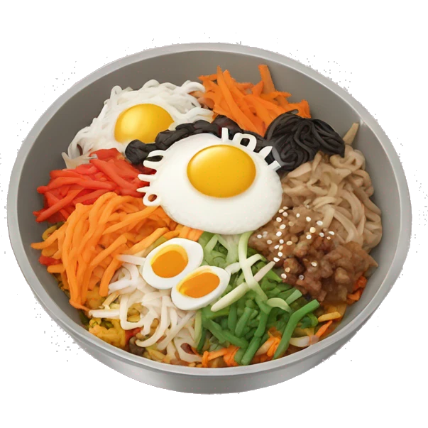 korean bibimbap emoji