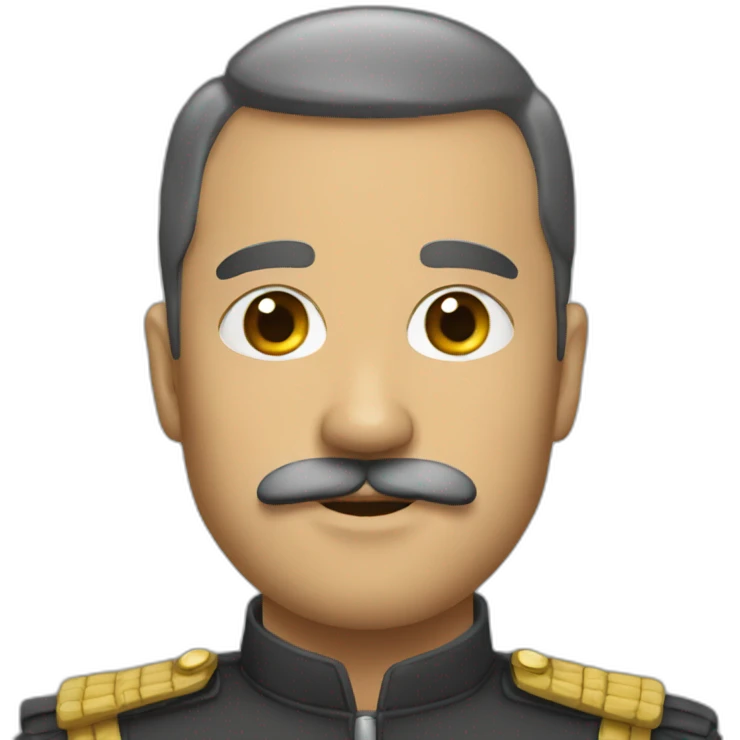 Comander with small mustache emoji