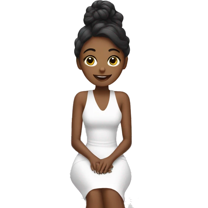 Girl getting manicure at salon emoji