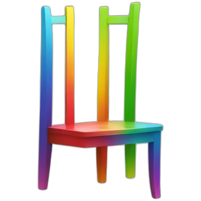 Jonathan Toews as rainbow colored chair emoji