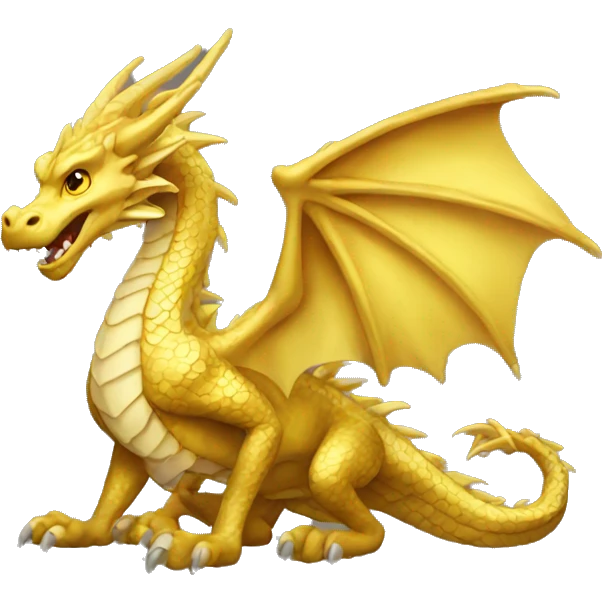 gold dragon emoji