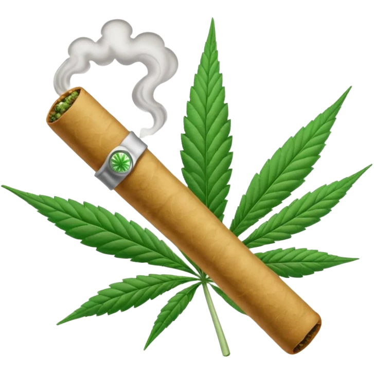 Cannabis joint emoji