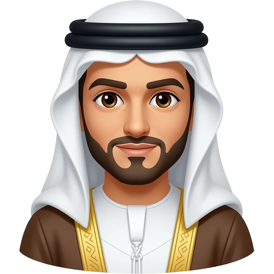 An emir , important person emoji