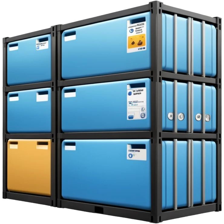 ambient and refirigeration warehouse at an angle cold emoji