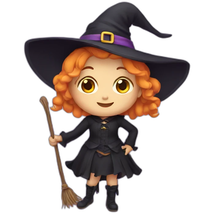 cute witch emoji