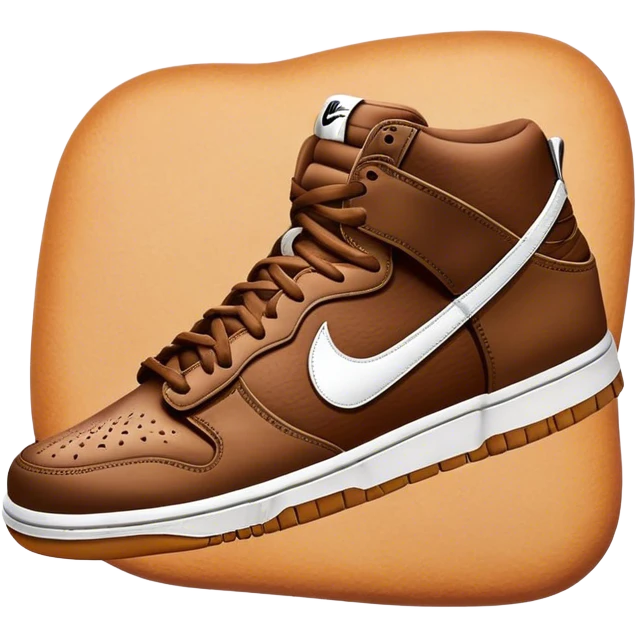 Brown Nike dunks emoji