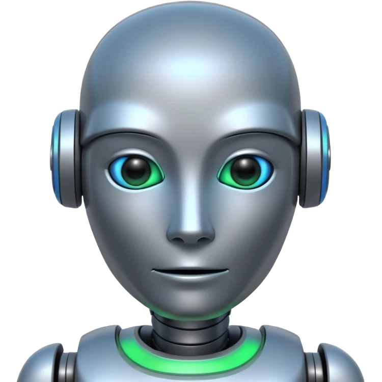 hallucinating robot emoji