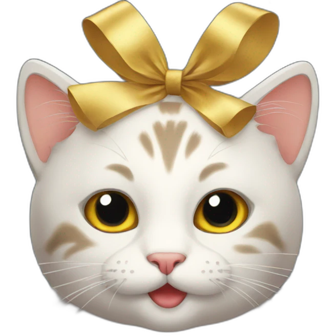 New Year's cat emoji
