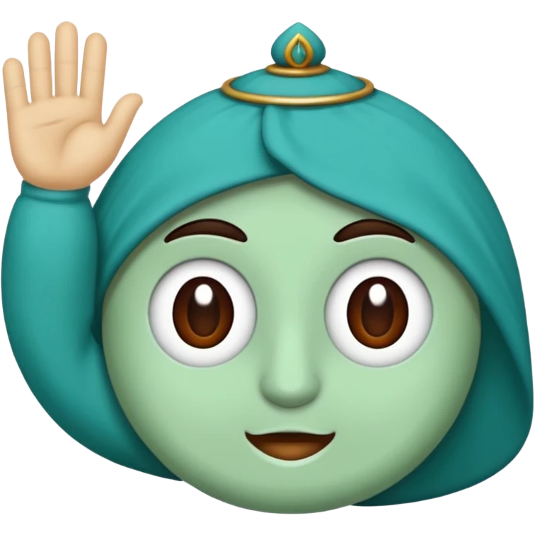 mavi yeşil ve turkuaz renk karışımlı bir kupa emoji
