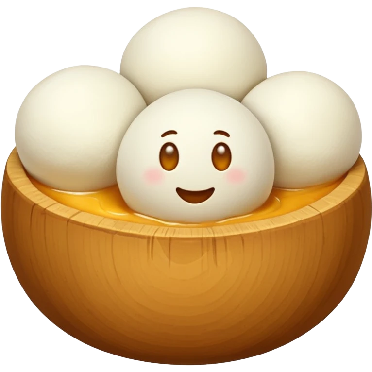 Mozzarella cheese balls emoji