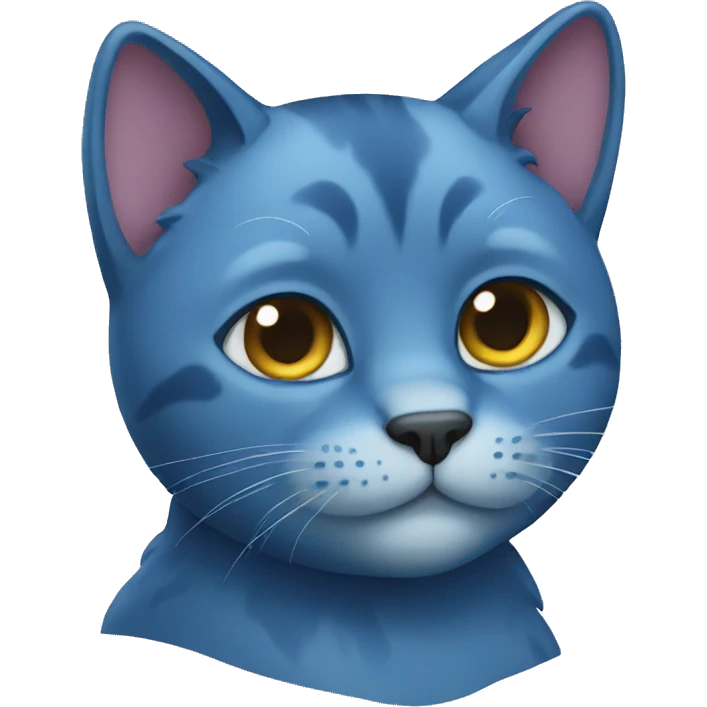 Blue cat emoji