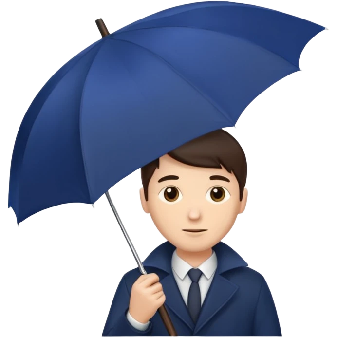 man holding umbrella emoji