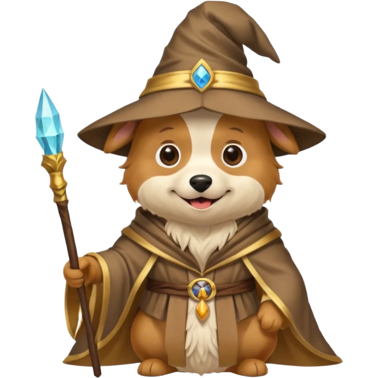Dog wizard emoji