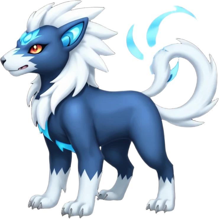 Luxray-Manectric-Absol-fusion, full body emoji