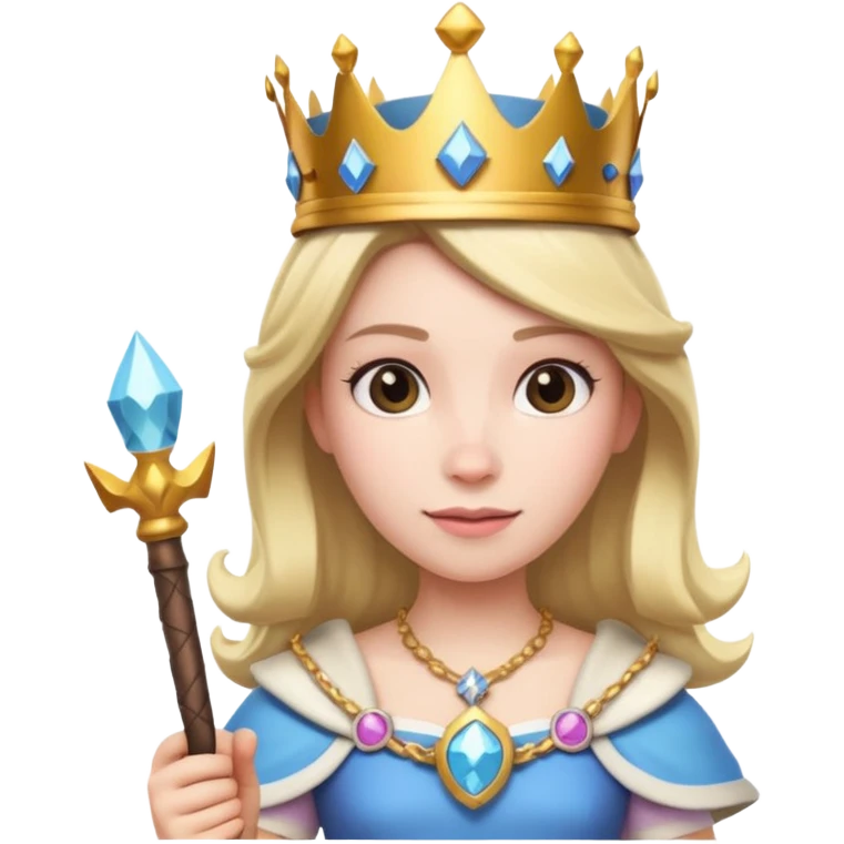 Princess from clash royal with willy emoji