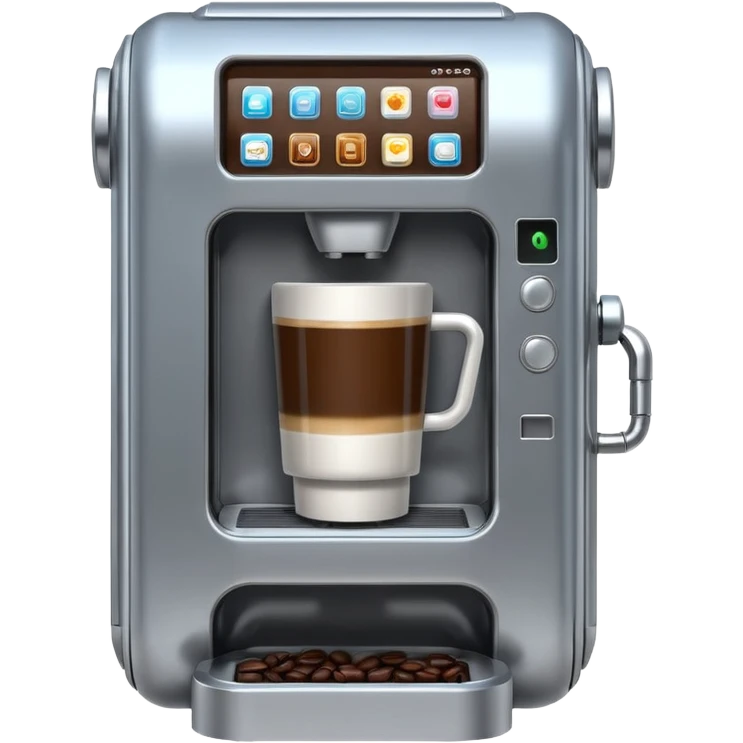 robot coffee vending machine emoji