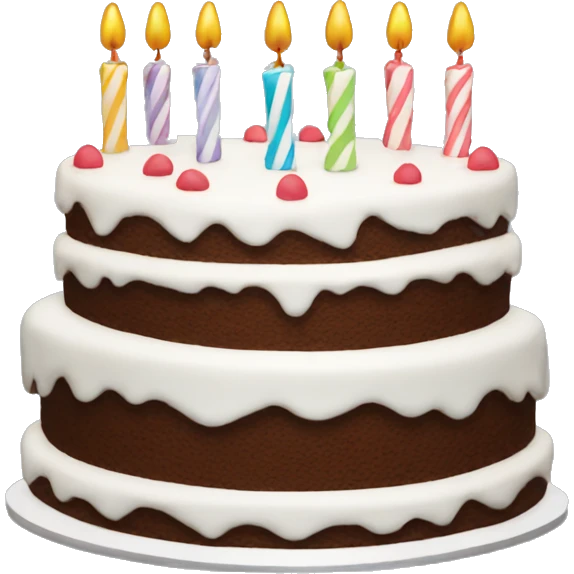 White birthday cake emoji