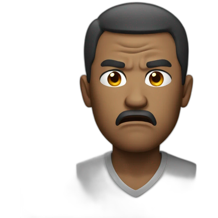 Angry man emoji