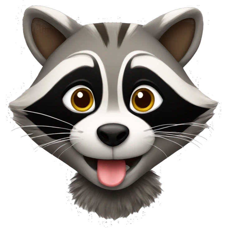Raccoon birthday emoji