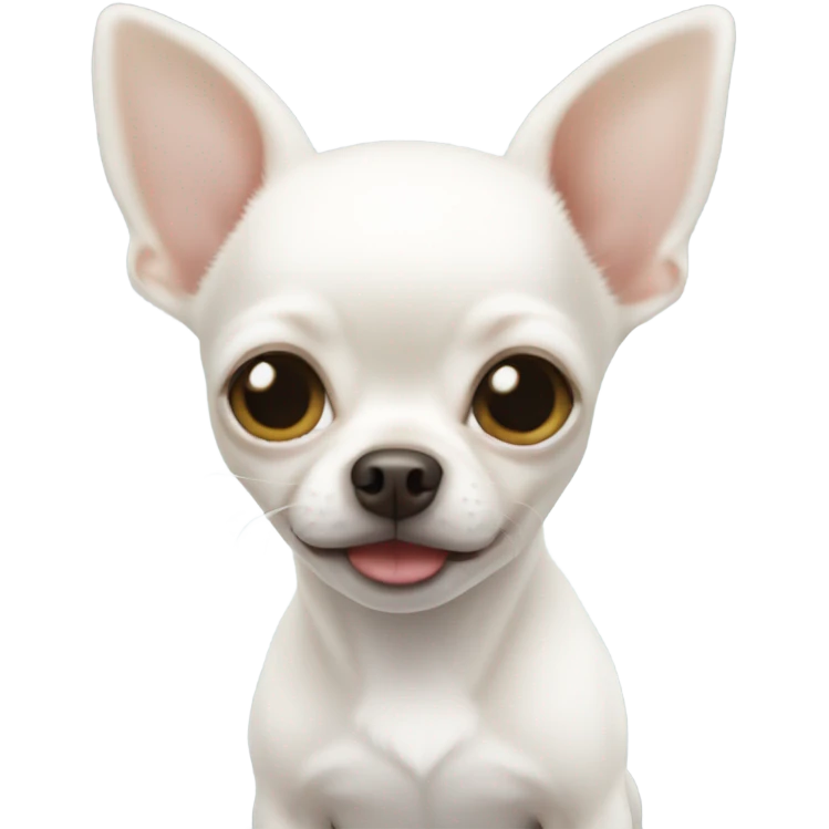 White baby chihuahua emoji