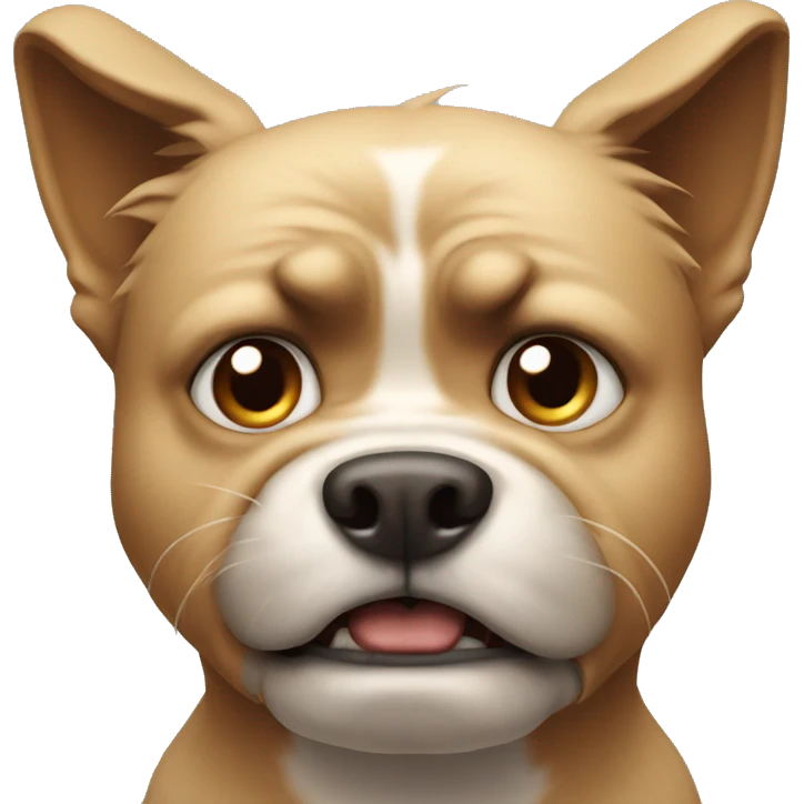Angry dog emoji