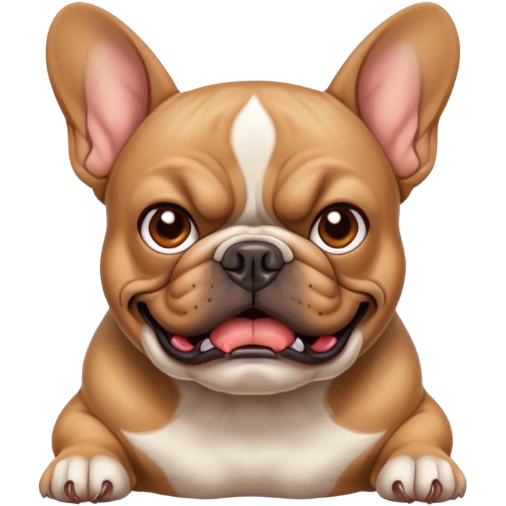 angry frenchie emoji