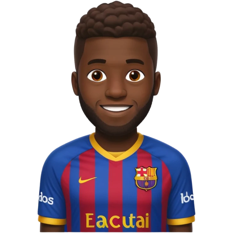 umtiti в фотболке барселоны emoji