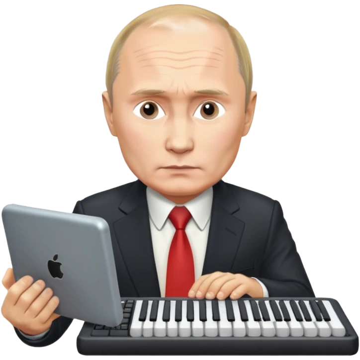 Putin with keyboard emoji