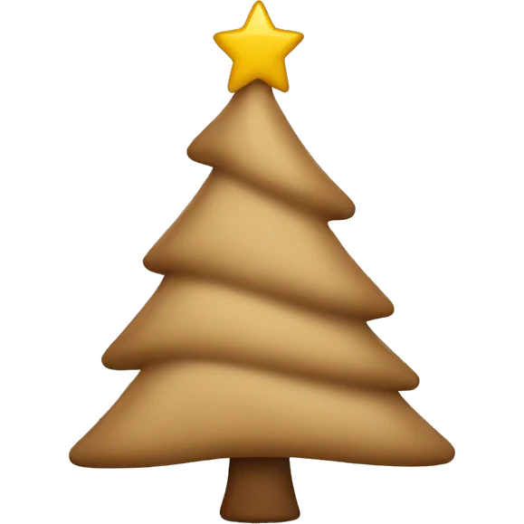 tan Christmas tree emoji