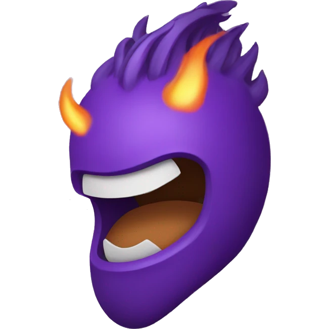 fuego morado emoji