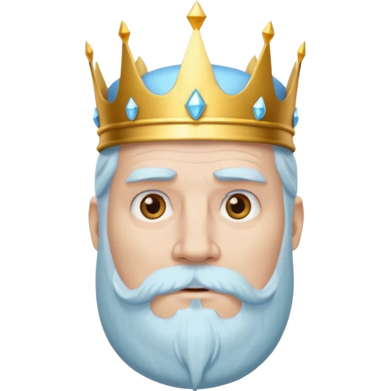 portrait of ice king emoji
