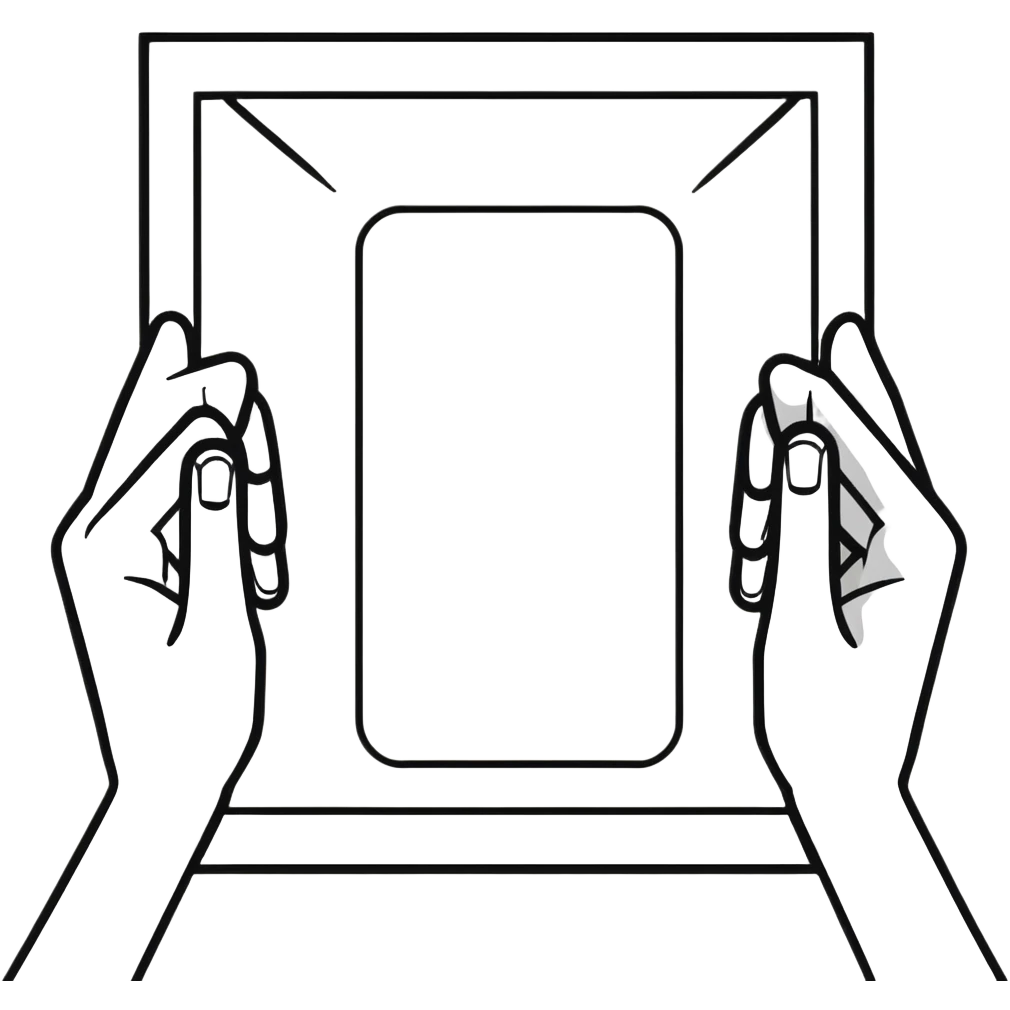hands creating a viewing frame with fingers and thumbs, composition perspective emoji