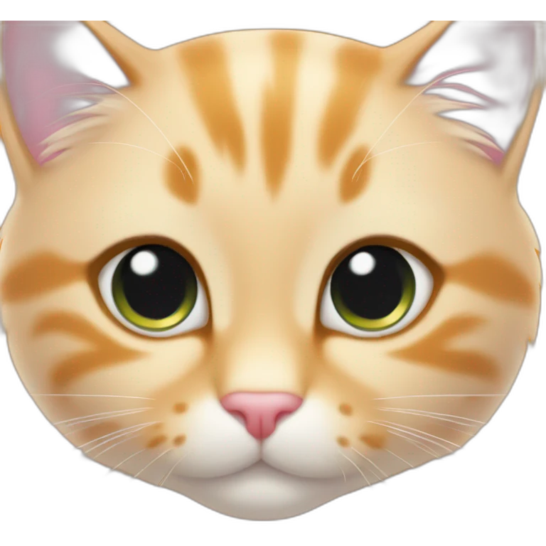 kitty front of orange ring emoji