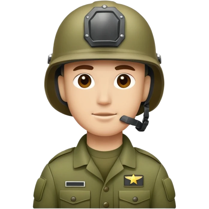 army man wearing helmet emoji