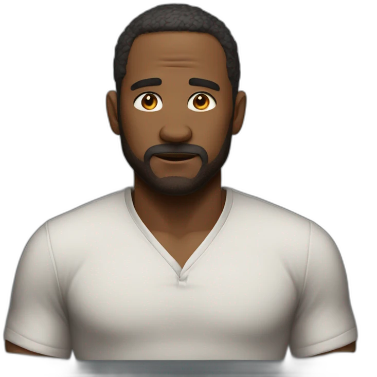 normal man emoji with no motivation basically like tired on a table emoji