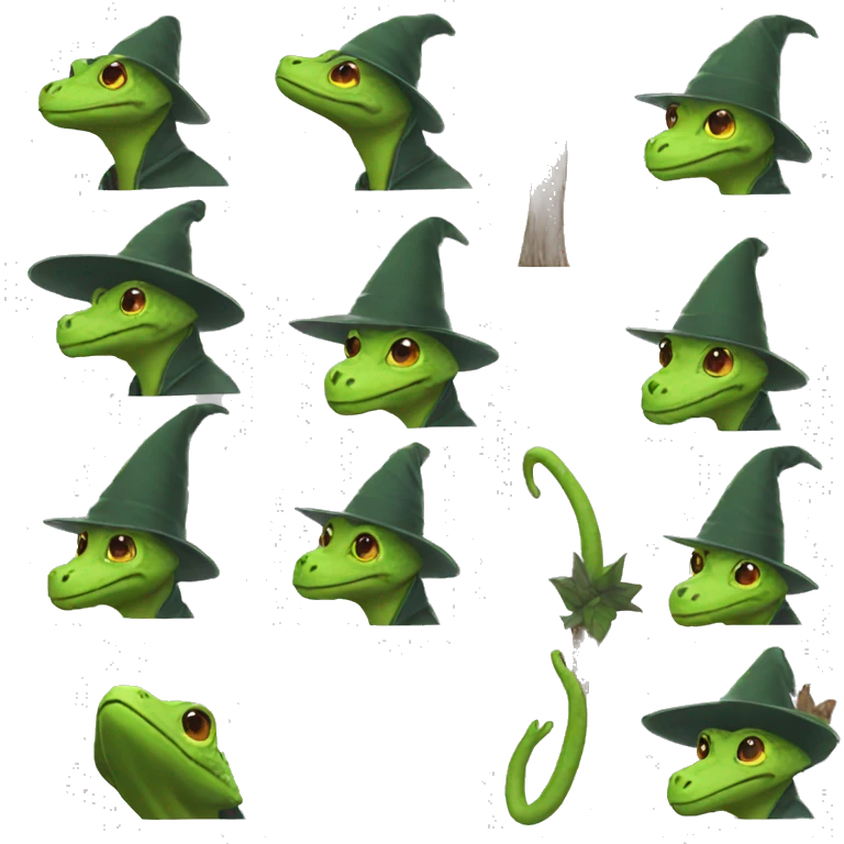 Lizard wizard emoji
