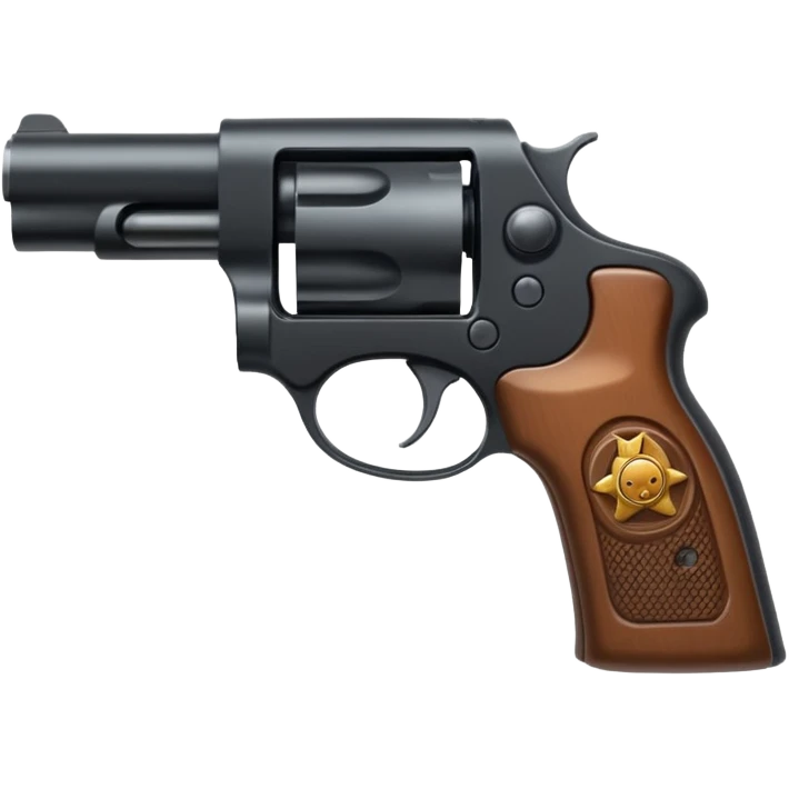 Con una gora de lado con una pistola emoji