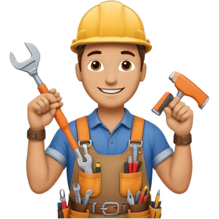 a handyman without tools emoji