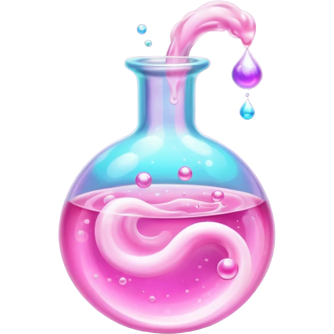 super realistic pink potion emoji