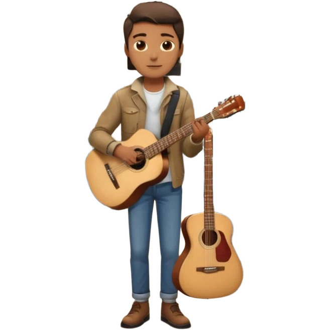Rider with guitar-case,Metro Riders, inside metro train, no transparent, with background,full image , negative transparent, positive background. emoji