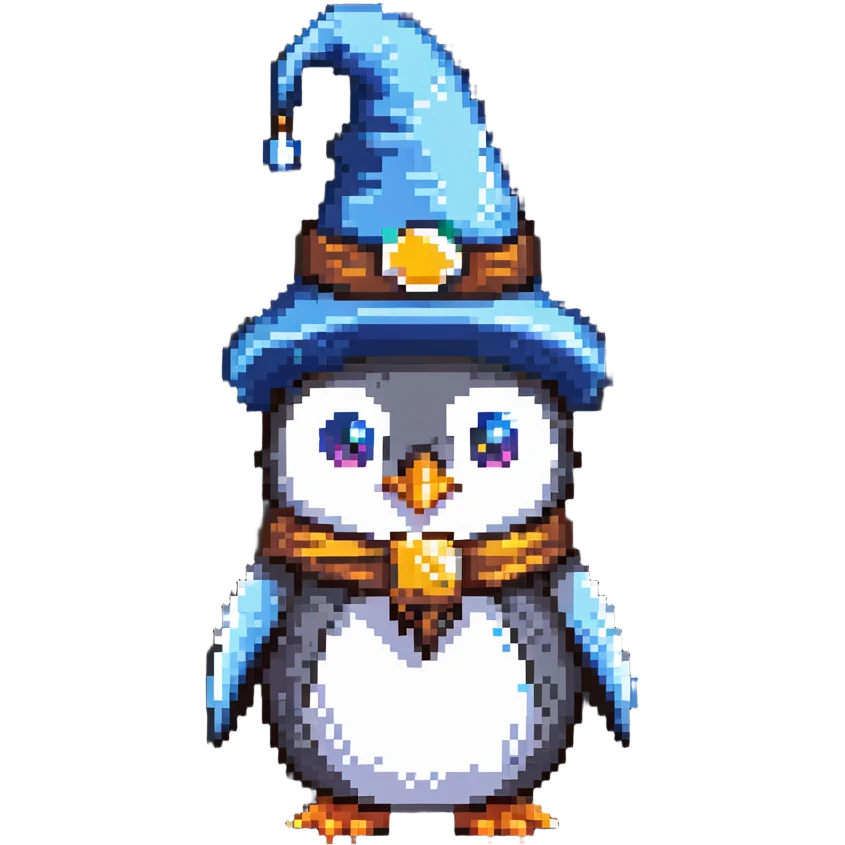 penguin wizard emoji