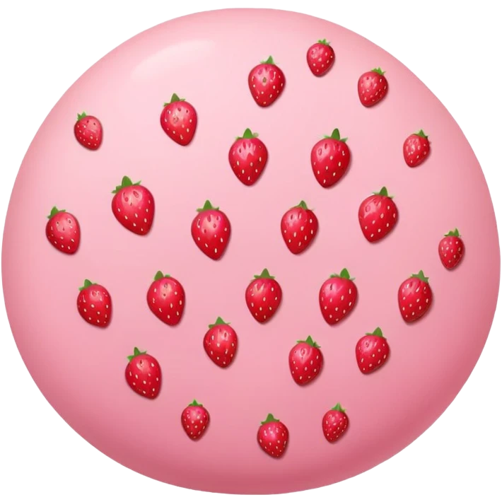 pastel strawberry items emoji